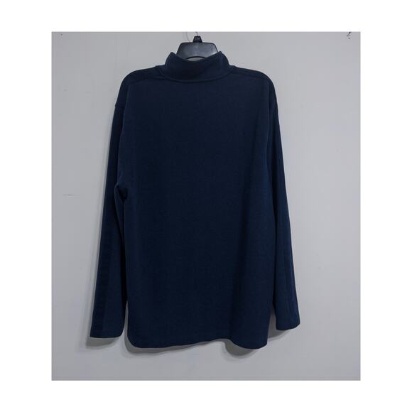 Calvin Klein quarter-zip pullover in navy blue sz XXL minimalist timeless fall - Picture 2 of 3